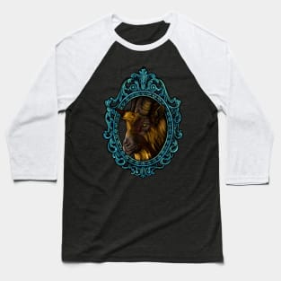 Mammal Cameo: The Vigilant Goat Baseball T-Shirt